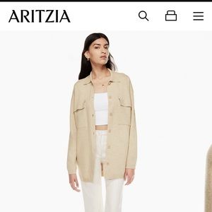 Aritzia Ronnie shirt jacket size small black